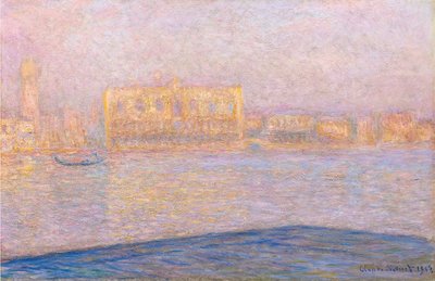 サンジョルジョマッジョーレからのドージェ宮殿の眺め 作： Claude Monet